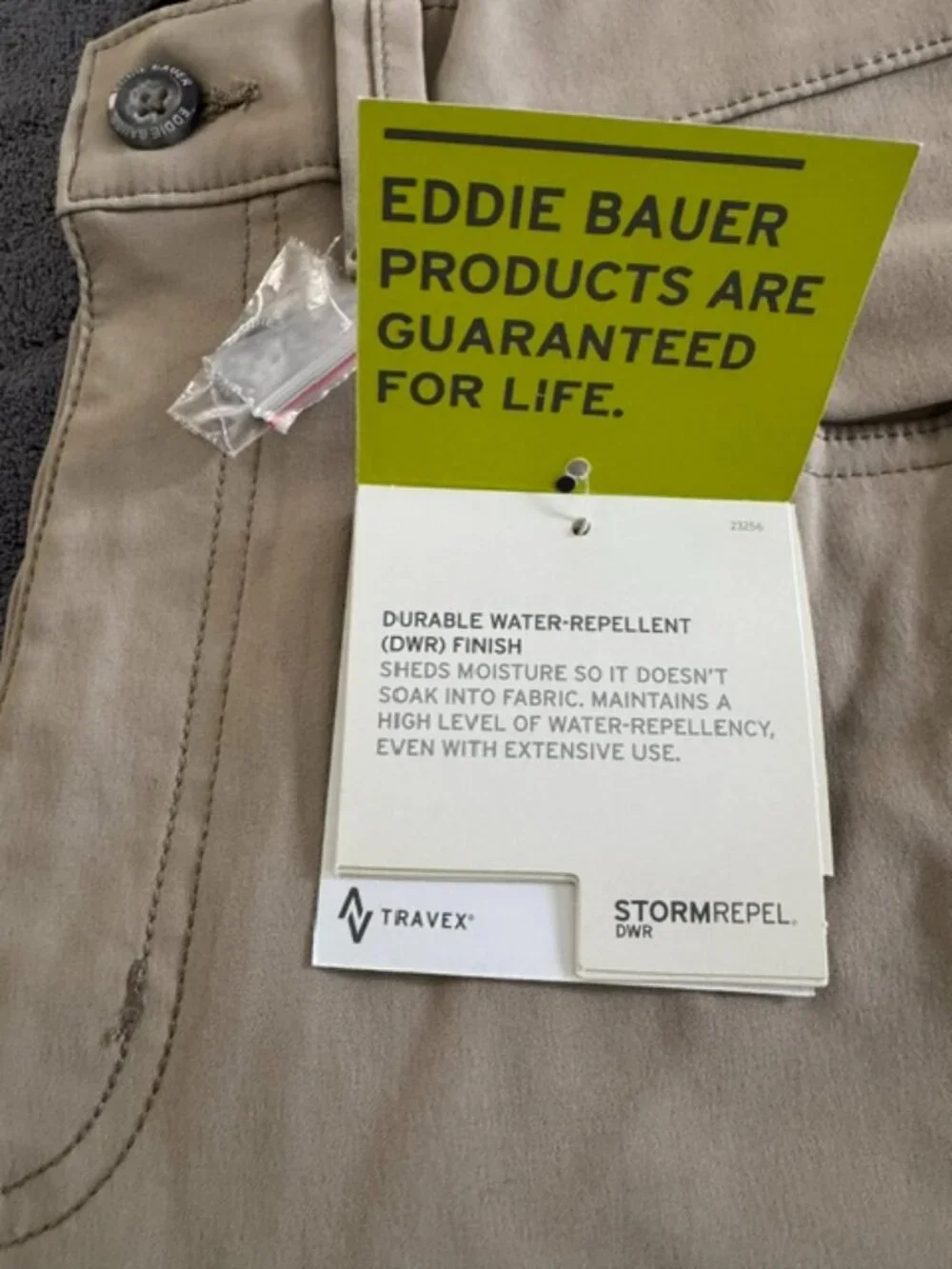 EDDIE BAUER TRAVEX MEN'S PANTS - TAN